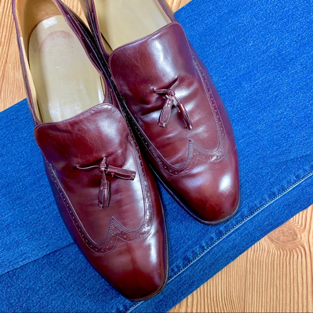 Johnston & Murphy Aristocraft tasseled slip on 12D